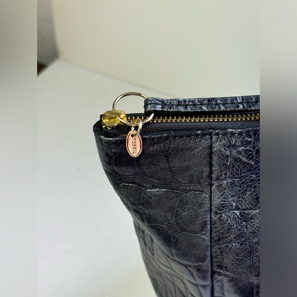 Fossil Sydney Croc Embossed Leather Shopper Tote Bag - Picture 4 of 15